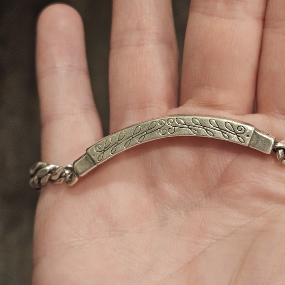 Brighton Believe In Yourself Etched ID Bracelet - Picture 2 of 6